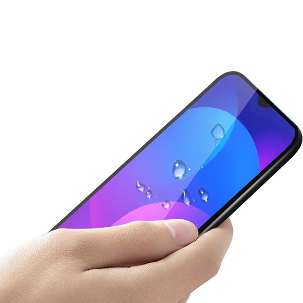 Szkło hartowane Mocolo TG + Full Glue dla Xiaomi Redmi A3, z czarną ramką.